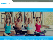 Tablet Screenshot of physio-concept.ch